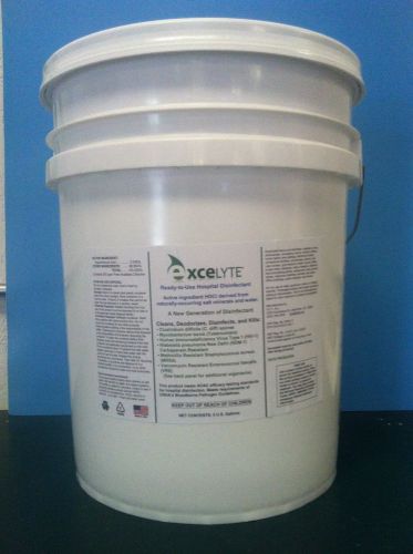 Excelyte / ecaflo anolyte hypochlorous acid disinfectant sanitizer cleaner 5 gal for sale