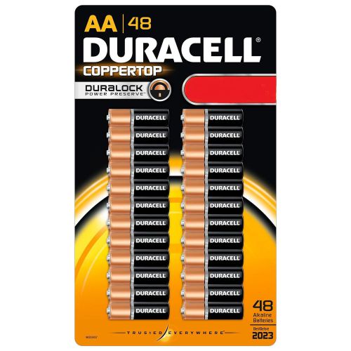 Duracell Coppertop Alkaline Batteries AA 48 Pk - Brand New Item
