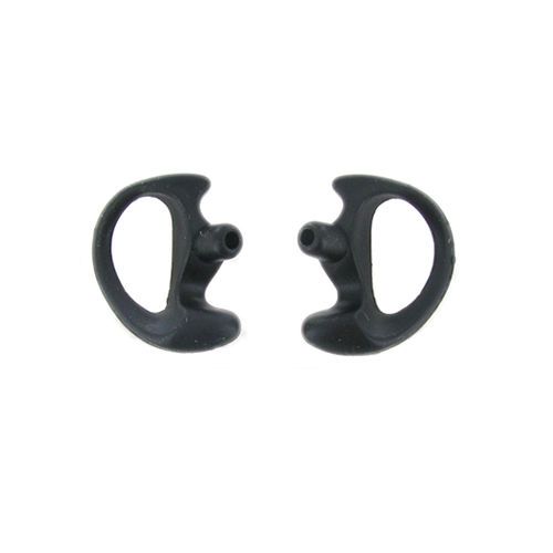 Small black earmold earbud left/right for two-way radio coil tube  audio kits for sale
