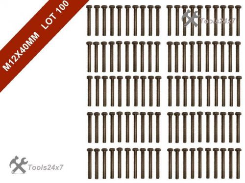 100 pc m12x46gm a2 stainless fully threaded bolt screw hexagon new hex head for sale