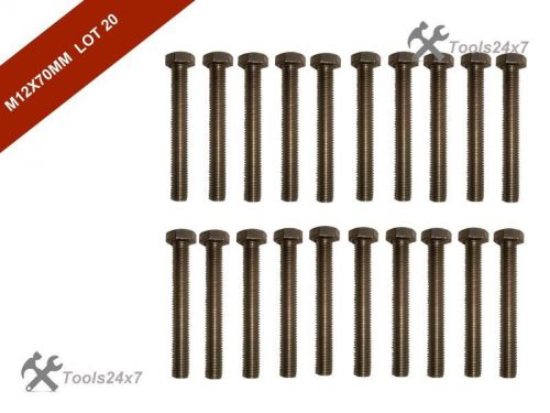 Hi quality lot of 20 a2 stainless steel part threaded bolt / screw din 931 for sale