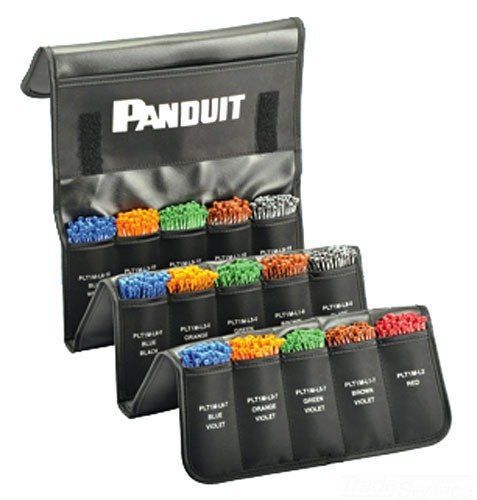 New panduit pp5x50f telephone cable identification kit pocket pouch  cable ties for sale