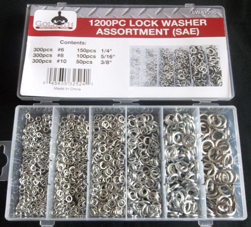 1200pc goliath industrial lock washer assortment lwa1200 nut bolt hardware for sale