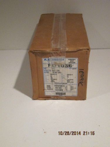 A.o. smith fd1036 1/3hp 1075rpm 3 speed 208-230vac, free ship, new in sealed box for sale