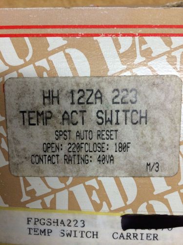 Carrier HH 12ZA 223 Temp Acting Switch HVAC  SG