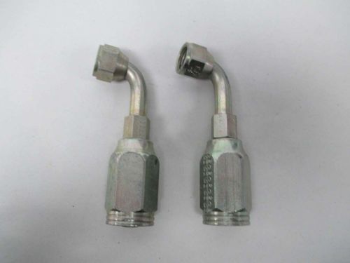 Lot 2 new 6c2at hose to tube elbow adapter fitting steel d351482 for sale