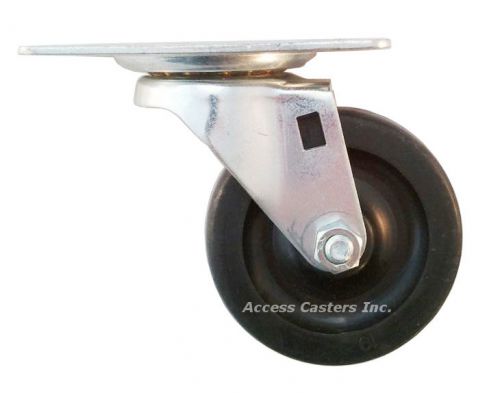 3PDLSS 3&#034; Swivel Plate Caster for Delfield, Polyolefin Wheel, 90 lbs Capacity