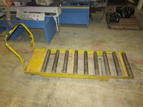 roller conveyor deck cart HD Roller Conveyor Flat Bed Cart 80&#034; x 2&#039; retail $750