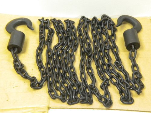 18’ chain with 2 SWIVEL HOOKS links-  1.5”  x 7/8” x  1/4 ” thick welded