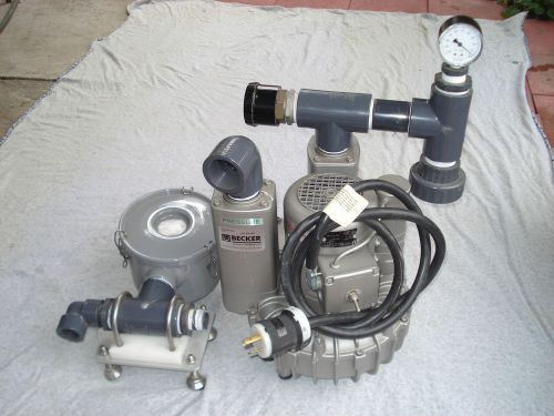 Becker sv 5.130/2 air vacuum pump w/ air filter ( good working ) for sale