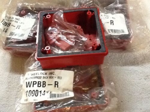 Wheelock weatherproof box wpbb-r 109014 lot of 10