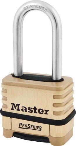 Master lock changeable resettable combination padlock 1175lhss long shackle new for sale