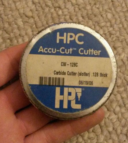 HPC Accu-Cut Cutter for Tubular Lock Blitz 1200 Machine CW-128C Slotter