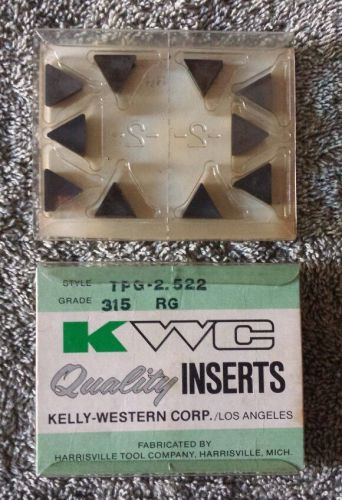 Lot of 19 TPG 2.522 Kelly - Western Carbide Inserts - Unused