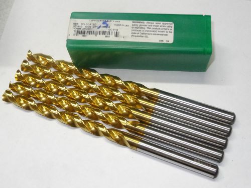 1 new PTD 13/32&#034; QC91G Taper Extra Long Length Precision Twist Drill TiN 55926