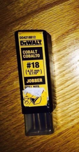 DEWALT #18 Wire Cobalt Jobber Length Drill (8-Pack)