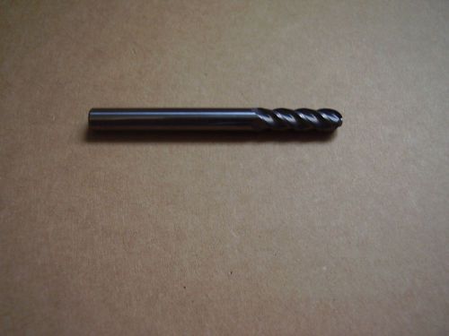 Accupro 6mm Solid Carbide Ball Nose Mill 3-Flute 7/8&#034; Flute Length 2-1/2&#034; OAL