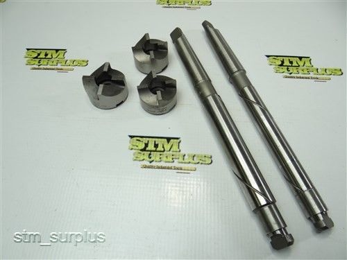 NICE LOT OF 3 HSS LSI BACK SPOT FACER 13/8&#034; TO 1-1/2&#034; WITH TWO 2MT ARBOR
