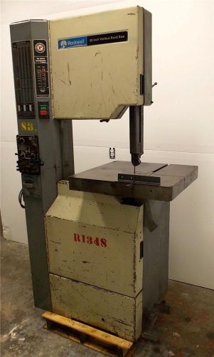 Rockwell 28-345 20&#034; variable speed band saw w/ blade welder 24&#034;x24&#034; table for sale