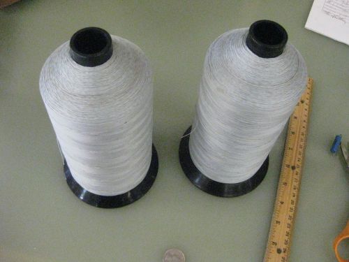 2 spools of Thread Gray Cotton 4 ply p/n 1600573  (3600 yards ea.?)  htf New