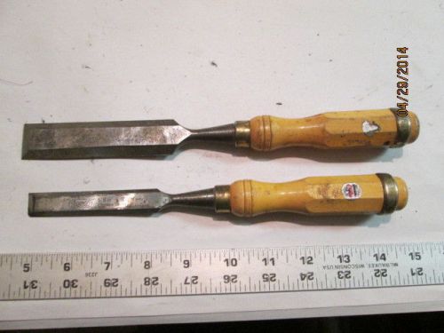MACHINIST LATHE 2 Large Two 2 Cherries Cherry Wood Carving Gouge Chisel # 20
