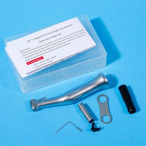 Nsk sk20 dental implant reduction 20:1 low speed contra angle handpiece style for sale