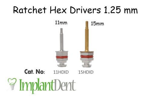 2 hex drivers 1.25mm.dental implant. abutments.lab.surgery instruments. only 42$ for sale