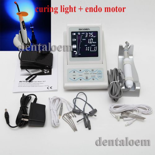 2-1dental root canal treatment+ apex locator endo motor + wireless curing light for sale