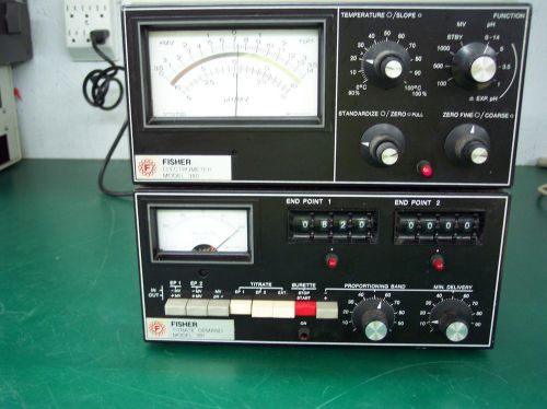 FISHER SCIENTIFIC CO. ELECTROMETER MODEL 380 &amp; TITRATE DEMAN MODEL 381