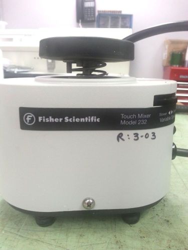 FISHER SCIENTIFIC VARIABLE SPEED TOUCH MIXER MODEL 232 12-811-10