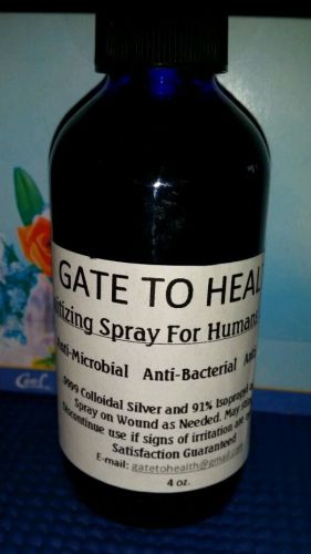 Gate to health anti-microbial  anti- bacterial spray with colloidal silver for sale