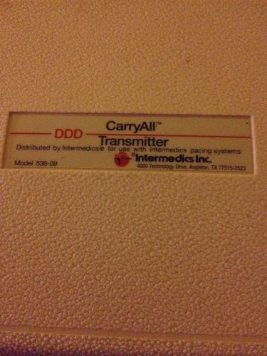 DDD CARRYALL PACEMAKER FOLLOW-UP SYSTEM (FOR PACEMAKER) INSTROMEDIX MODEL 536-09
