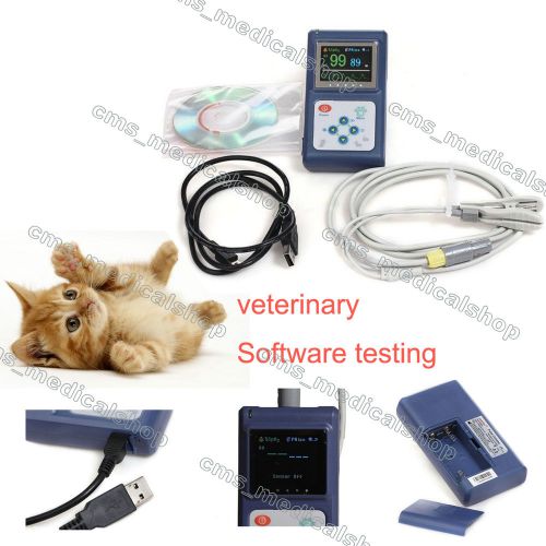 Vet hand-held pulse oximeter spo2 monitor,veterinary use,blood oxygen,pc for sale