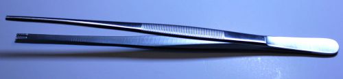 BROWN TISSUE FORCEPS STRAIGHT 10&#034;  25CM - Stainless Steel - Made in Gerrmany
