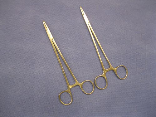 LOT OF 2 NEEDLE HOLDERS -  152782 PILLING CRILE WOOD  7 inches &amp; other