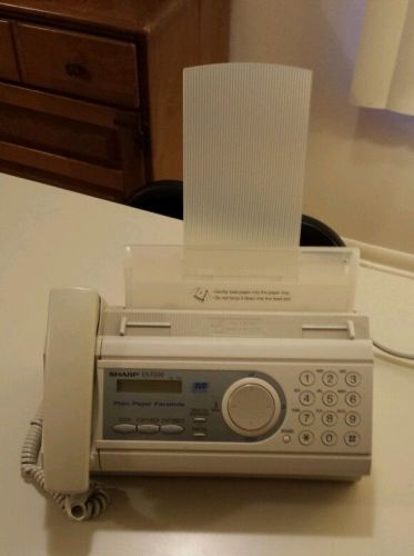 Sharp ux-p200 plain paper fax with ez navigation, 50 sheet paper tray for sale