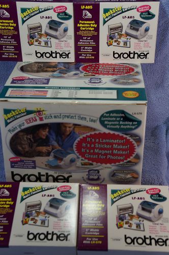 Brother Backster LX-570 Multi-Finisher Laminator + 10 Packs LF-AO5 Cartridges