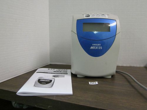 80) amano mrx-35 electronic calculating time recorder for sale
