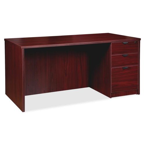 Lorell llr79006 prominence series mahogany laminate desking for sale