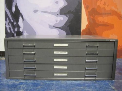 Mayline C-File Industrial 5-Drawer Flat File Cabinet Steel Heavy Duty Drawing