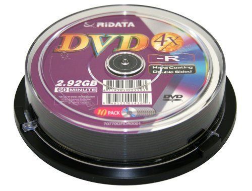 30 RIDATA MINI DISC DOUBLE SIDED, DOUBLE SHIELD 4X, 2.94GB, DRD-294-RDCB10