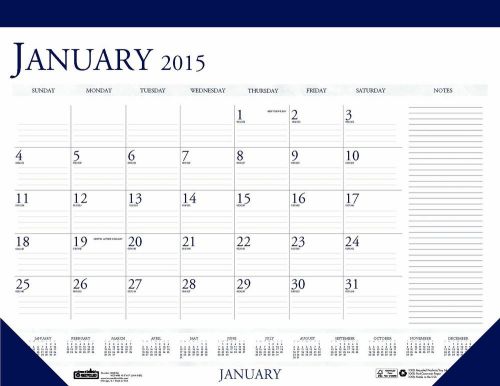 House of doolittle desk pad calendar 12 months january 2015 to december 2015,... for sale