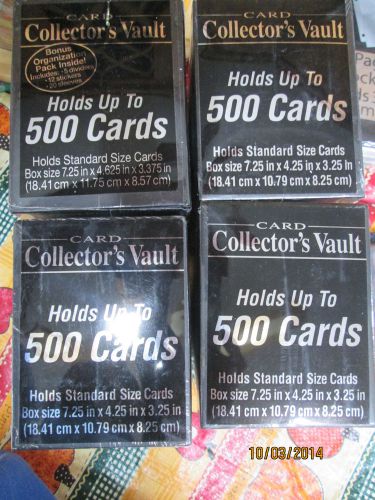 CARD COLLECTOR&#039;S VAULT HOLDS UP TO 500 STARDARD SIZE CARDS
