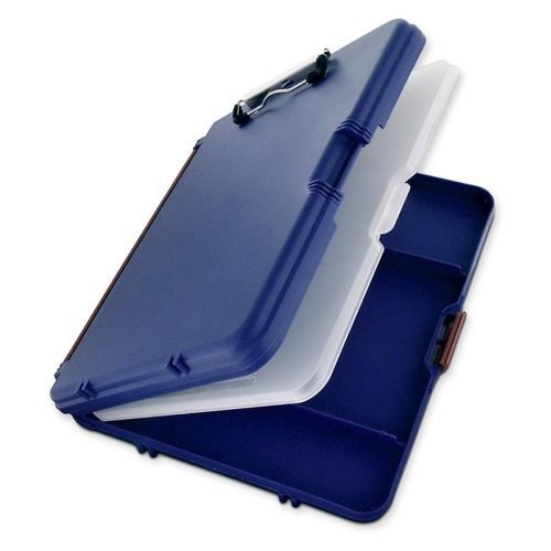 Saunders Workmate II Storage Clipboard - 6 Compartment -10.66&#034;x13.4&#034;-Blue