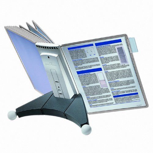 NEW Durable Sherpa 10-Panel Desktop Reference System  Gray (DBL554210)