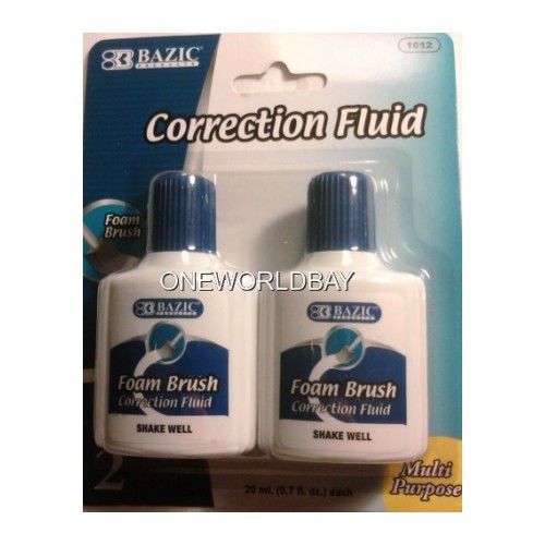 Bazic  One Pk (2 per Pack)   Foam Brush  Correction Fluid