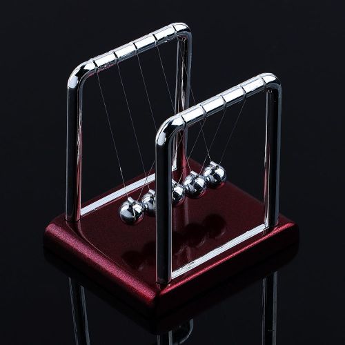 Newton&#039;s Cradle Steel Balance Ball Physics Science Pendulum Desk Fun Toy Gift