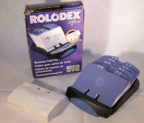 Rolodex Office Business Card File Extra 50 Protective Sleeves Made in USA 2001