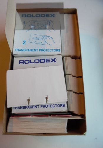 Rolodex Clear Transparent Card Protectors and Card Refills TP-35