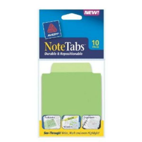 Avery NoteTabs Tabs and Flags in One Cool Green 30 Count Model 16322 3 x 3 1/2